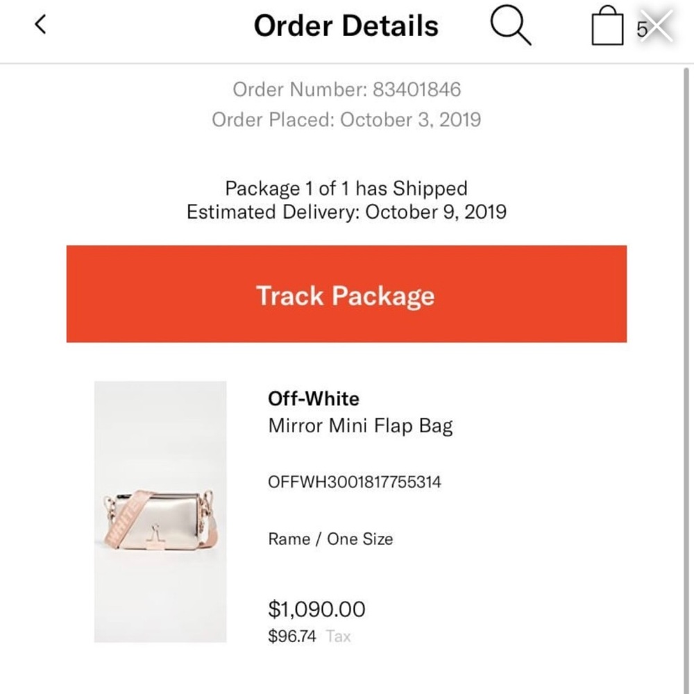 Off white bag - Picture 3 of 6